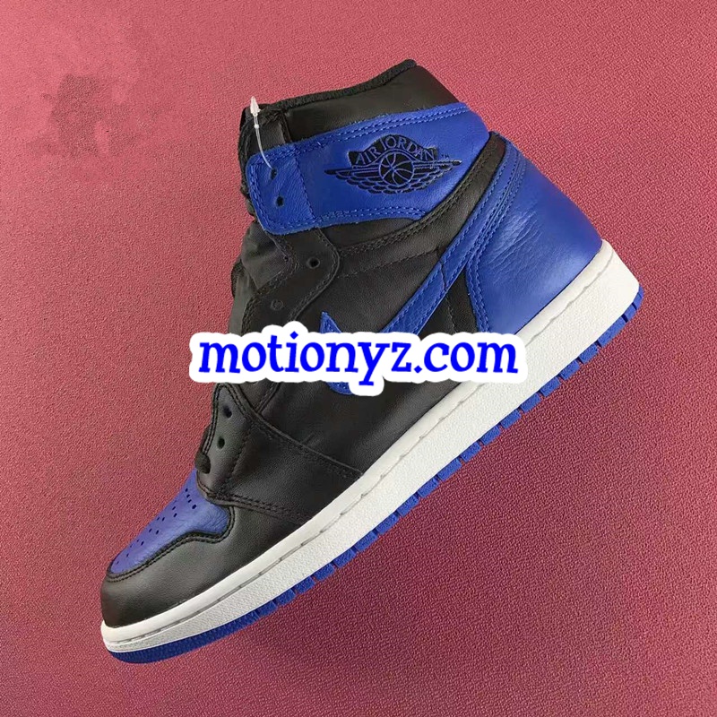 2017 Tumbled Leather Air Jordan 1 Retro OG High Royal Blue